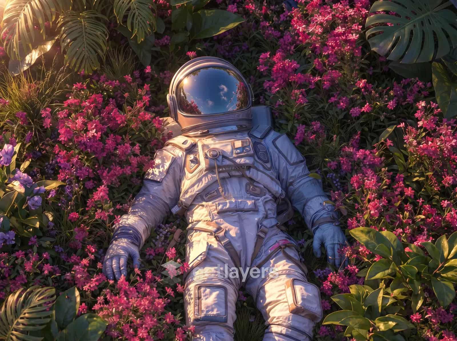 Astronaut Flower Bed