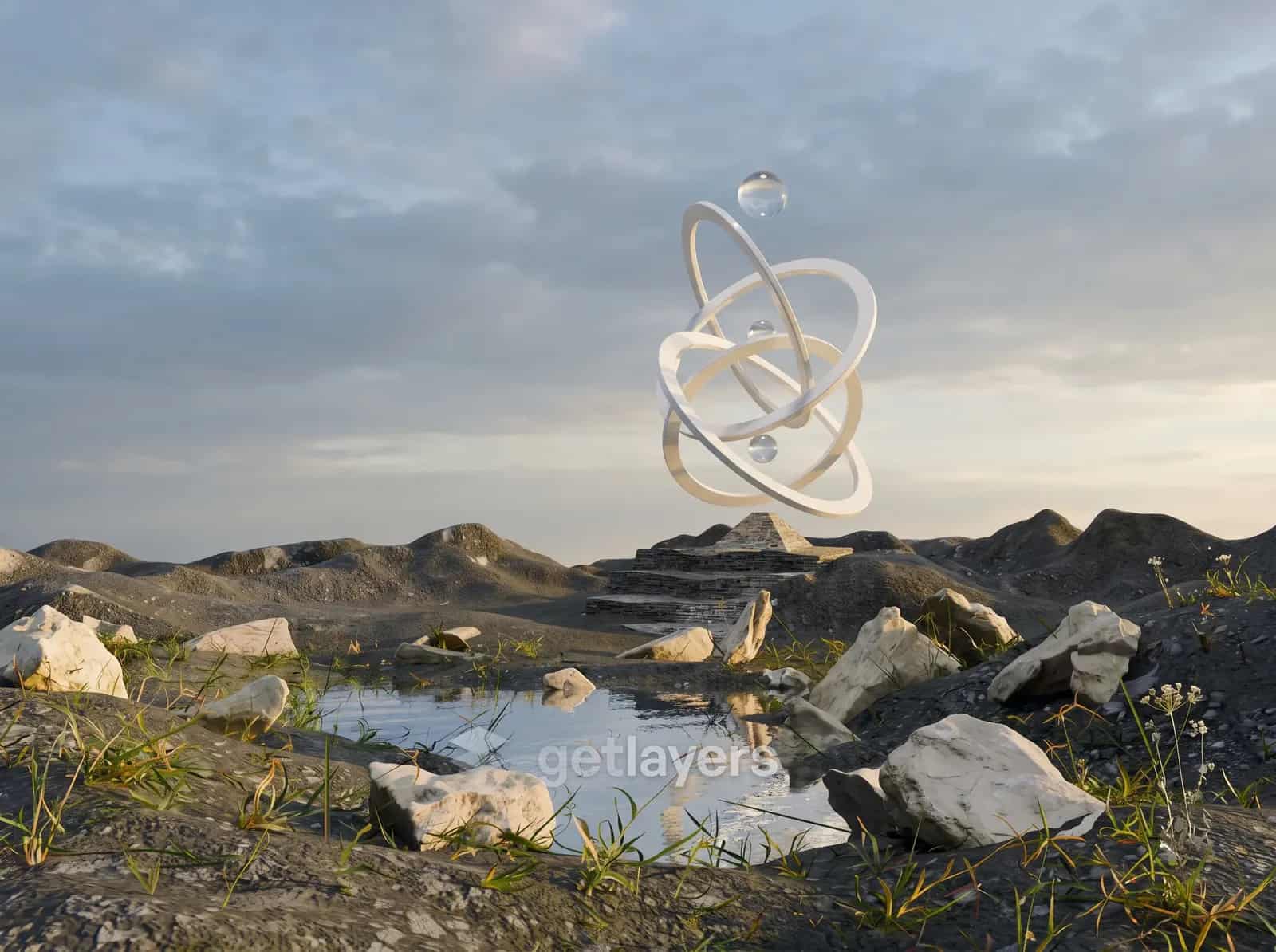 Atom Sculpture Shore