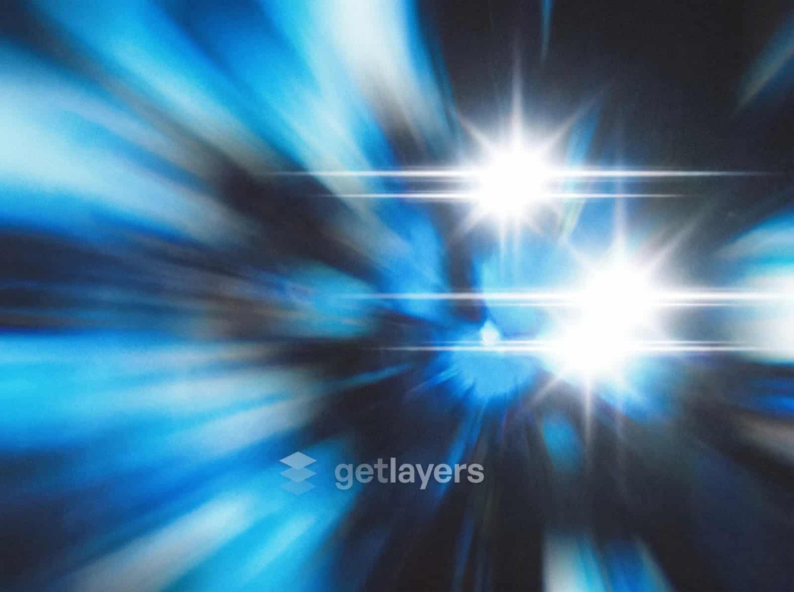 Blue Flare Burst