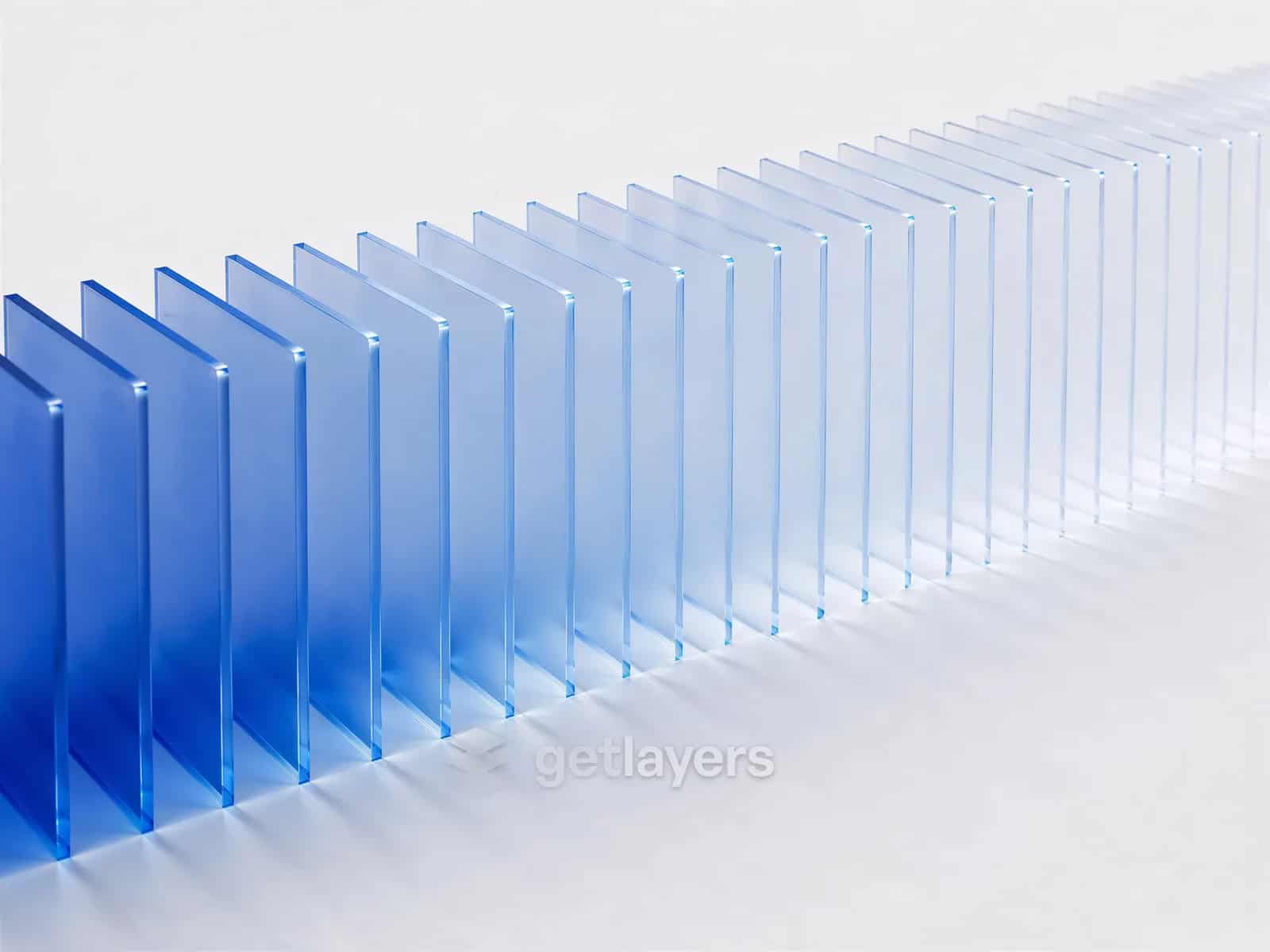 Blue Glass Panels