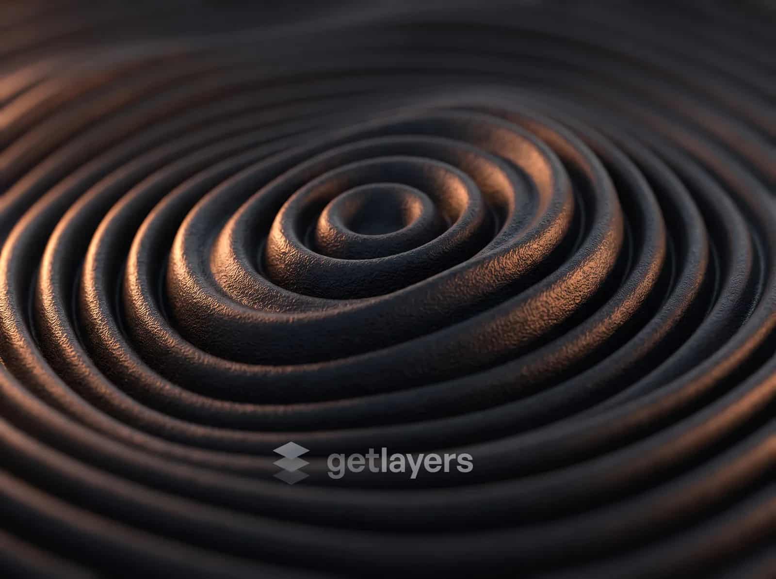 Bronze Ripple Rings