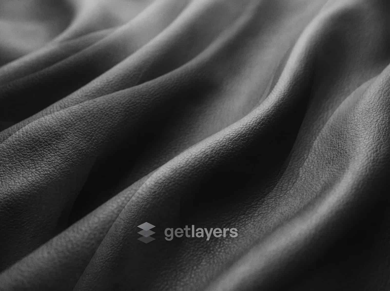 Charcoal Silk Folds