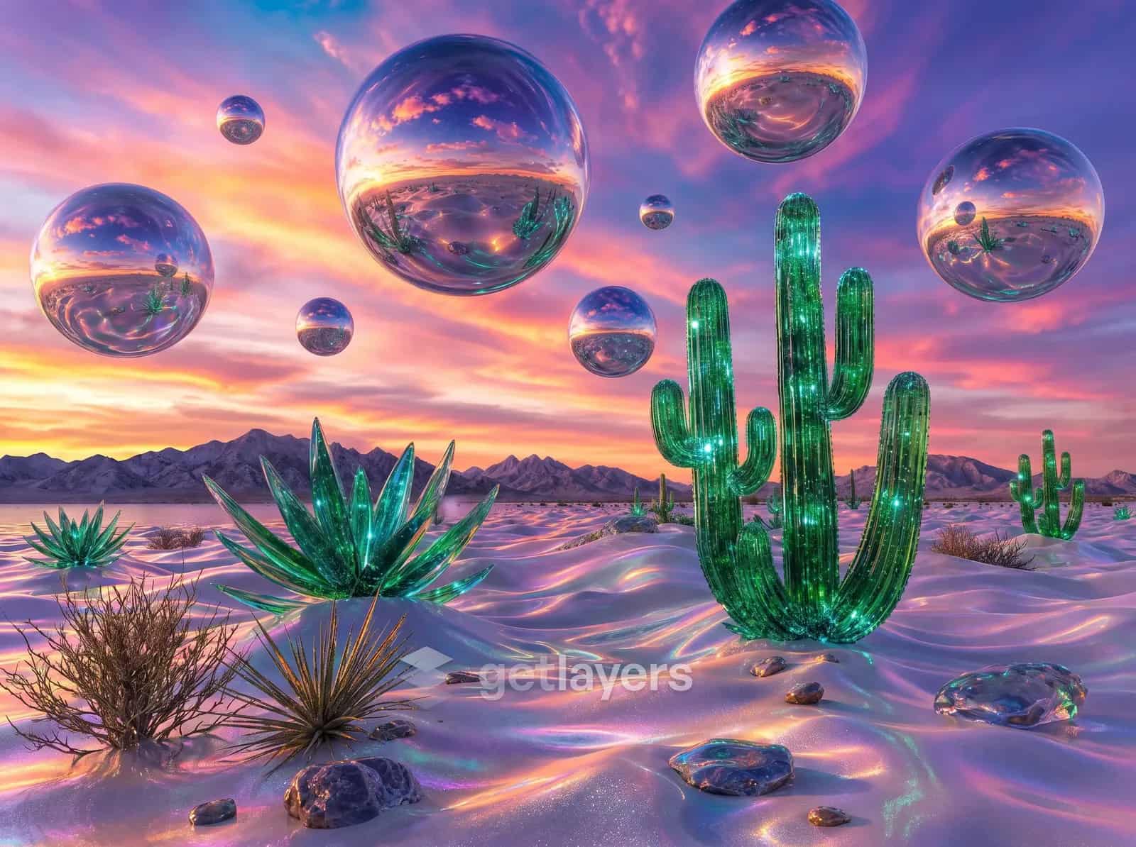 Chrome Cactus Desert