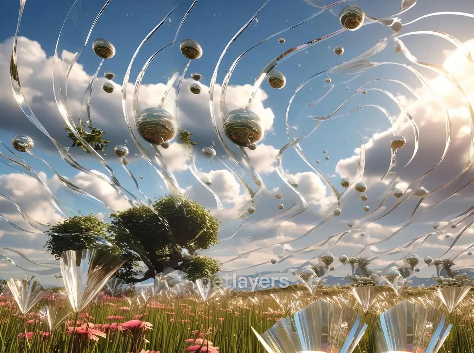 Chrome Swirl Meadow