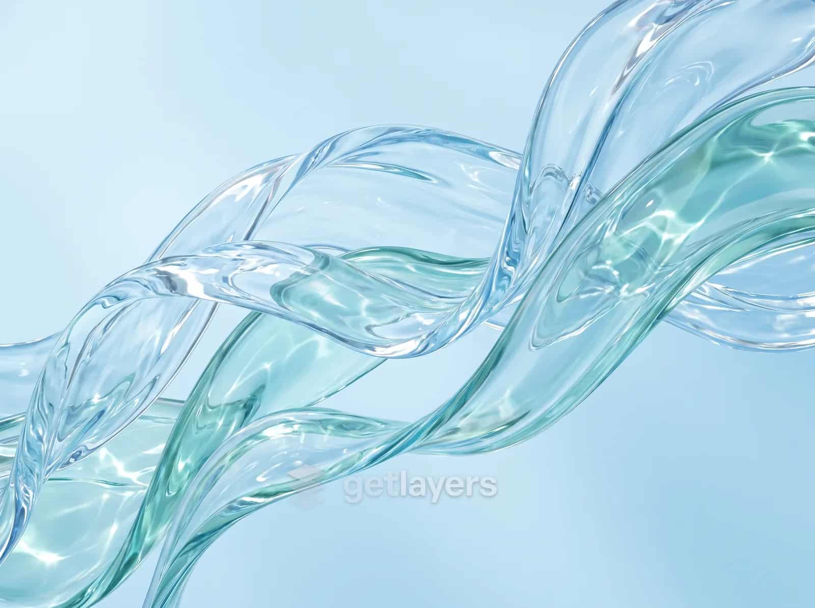 Clear Glass Twist
