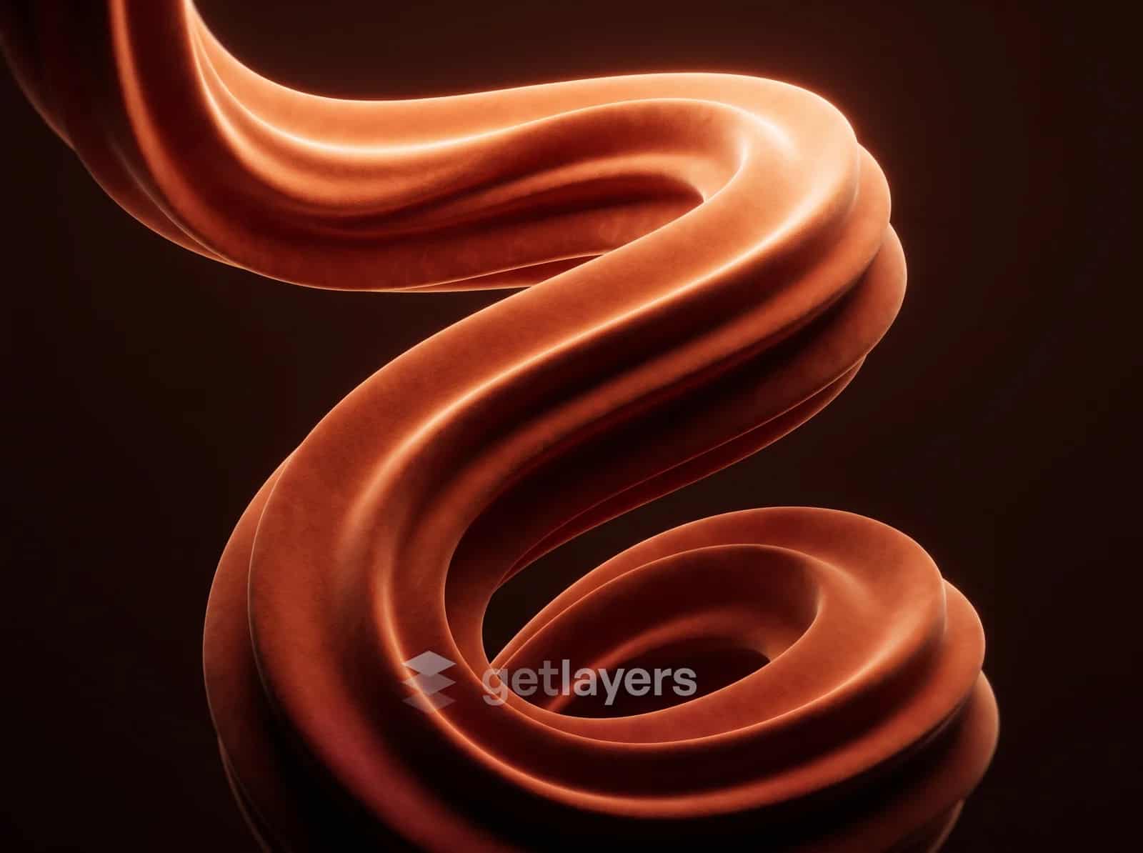 Copper Ribbon Curl
