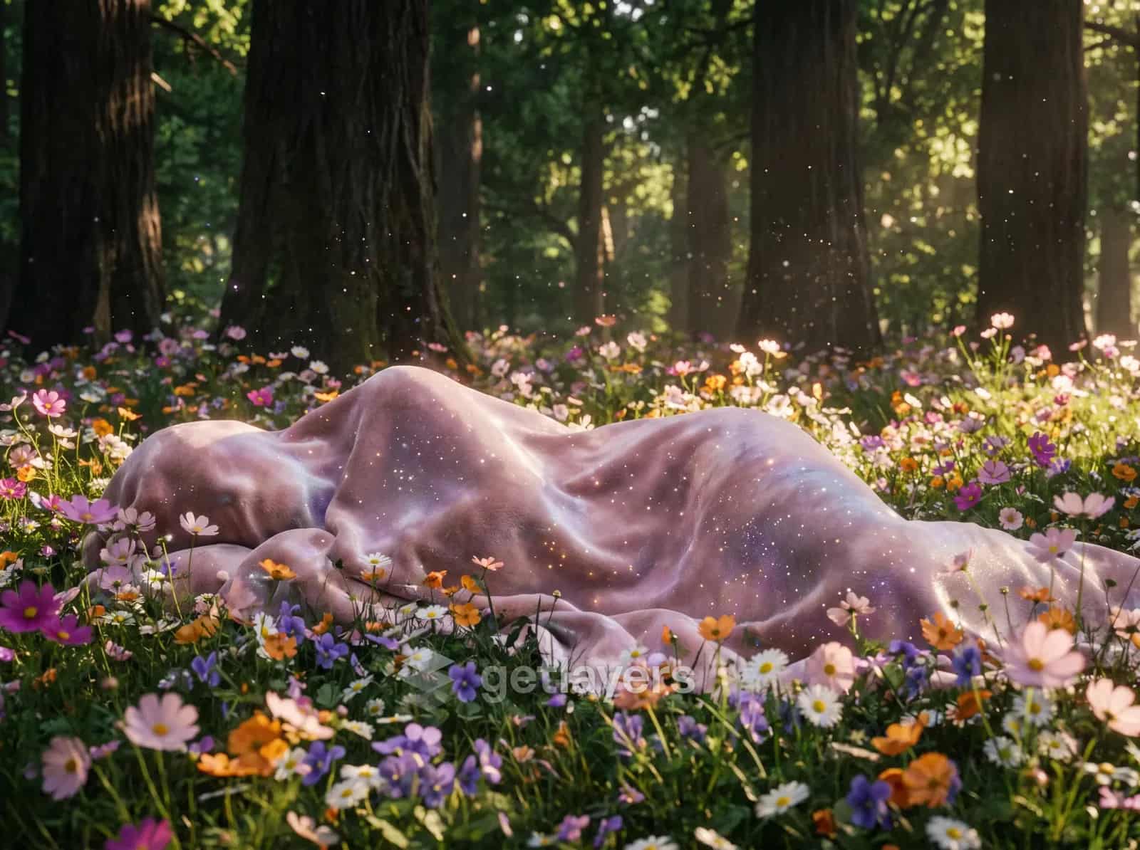 Draped Figure Meadow