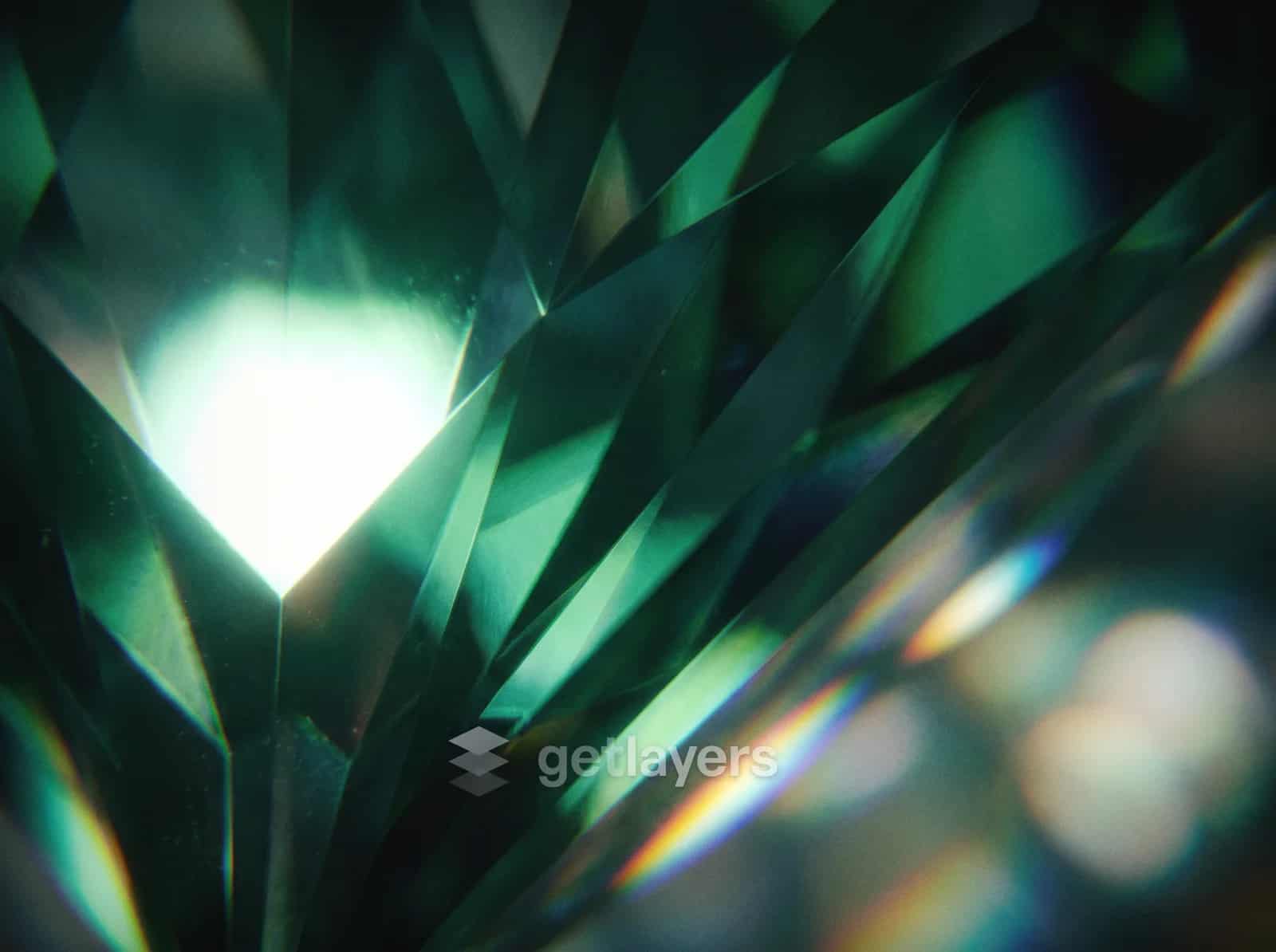 Emerald Crystal Facets