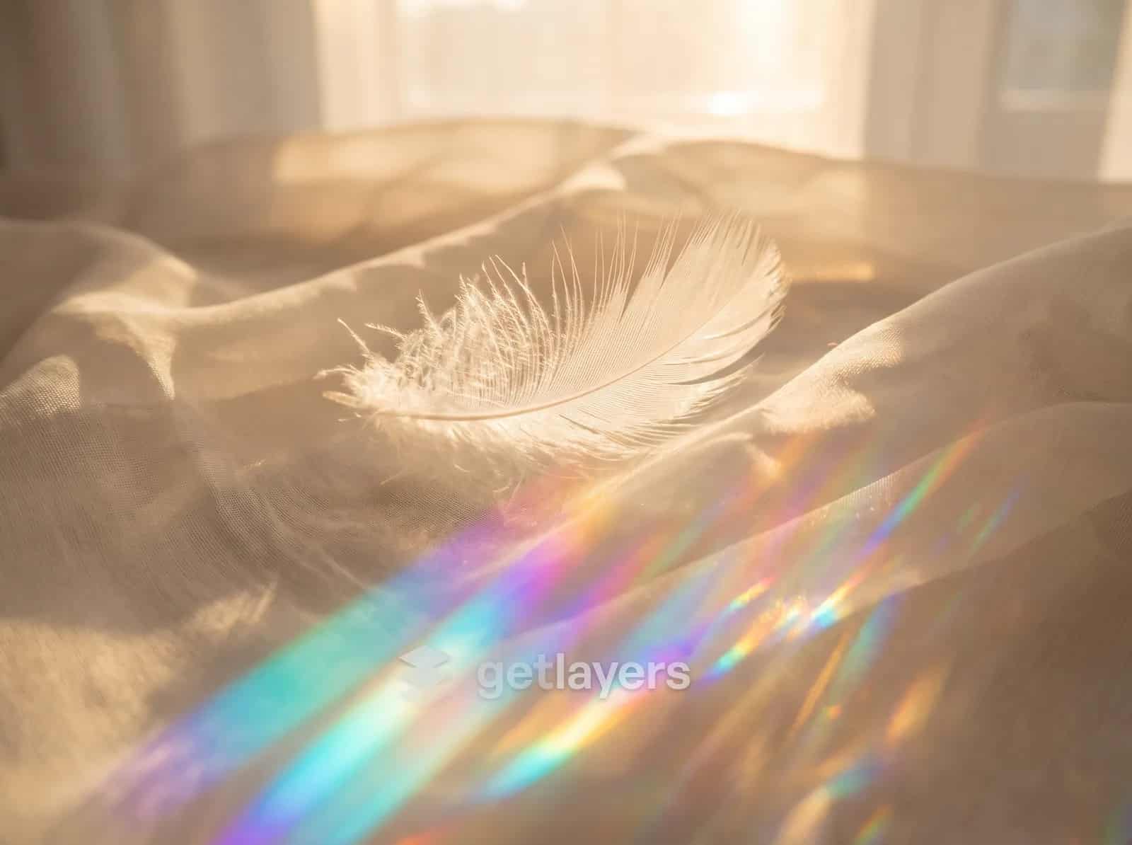 Feather Rainbow Light