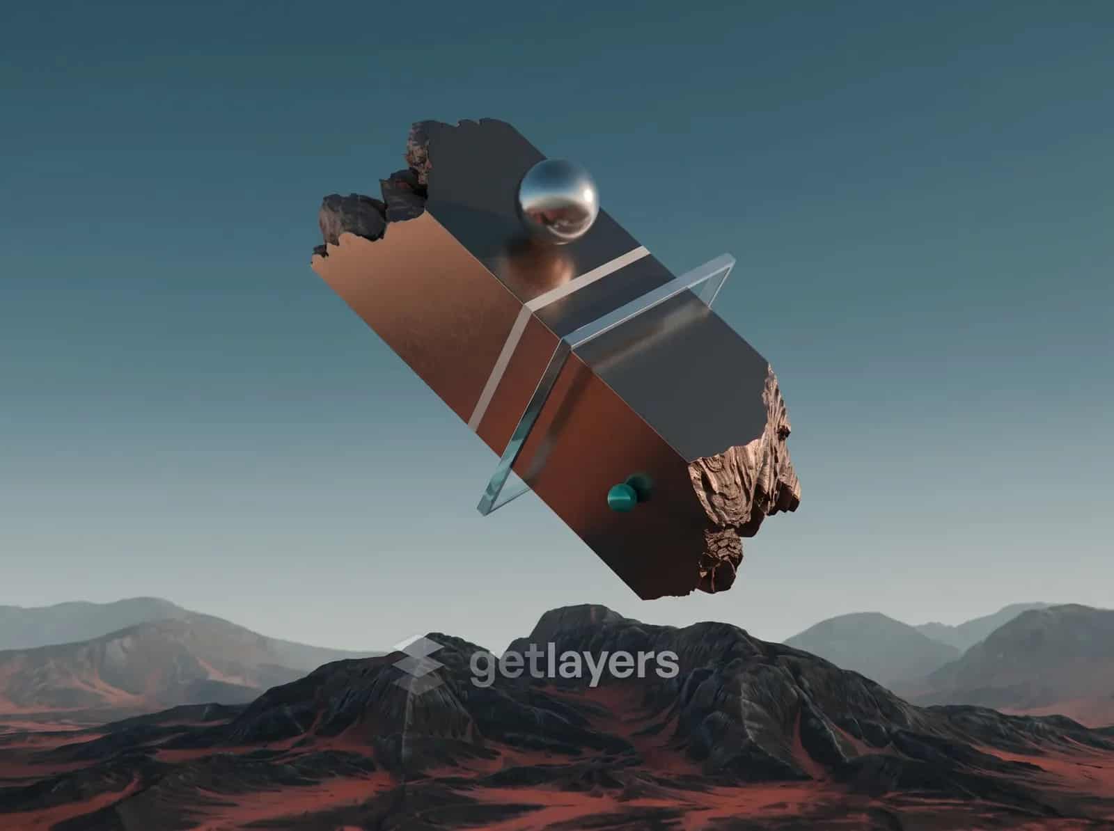 Floating Copper Rock