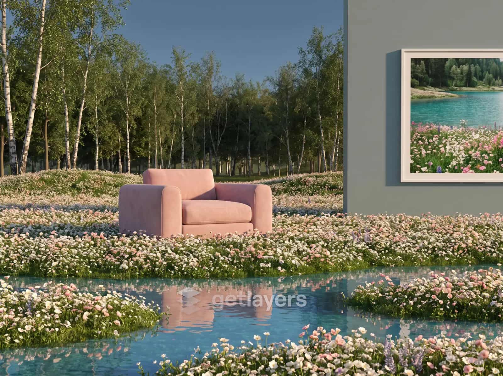 Flower Lake Armchair