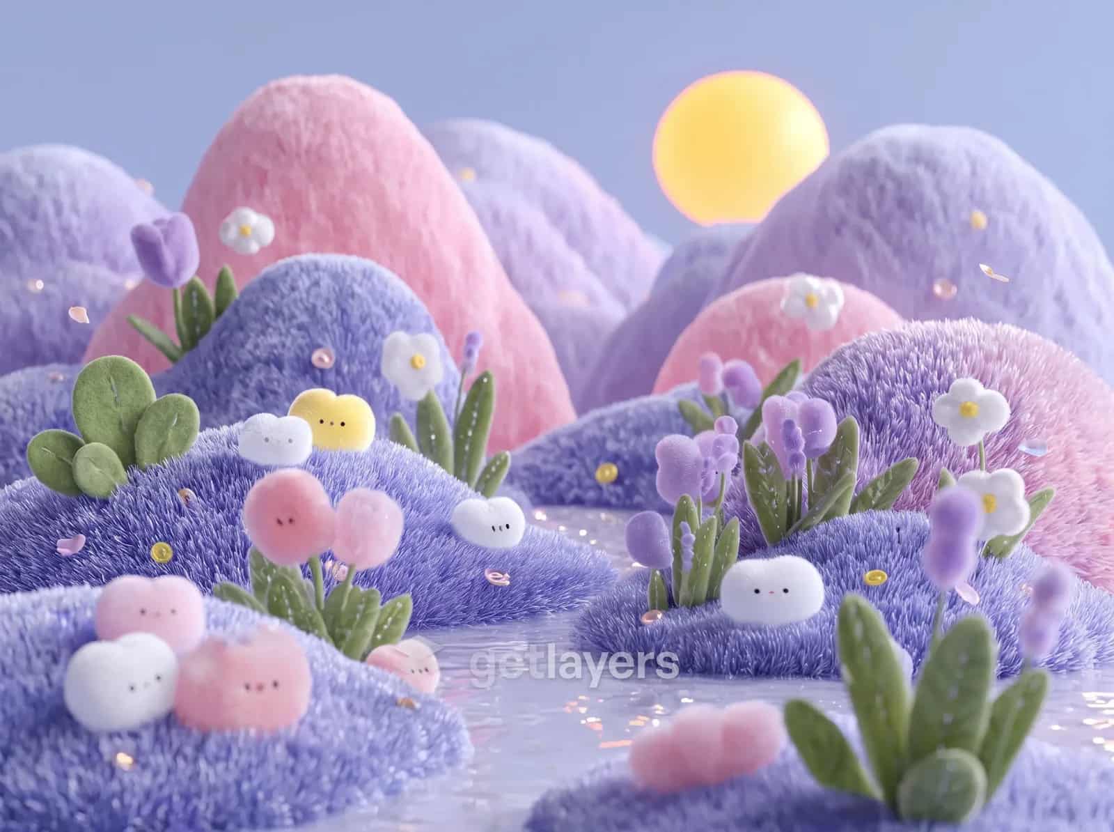 Fuzzy Lilac Hills