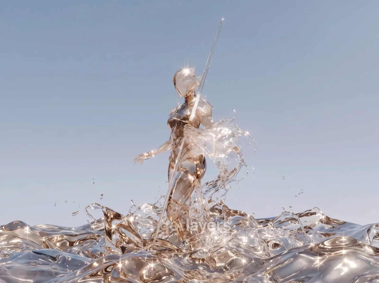Glass Splash Figure