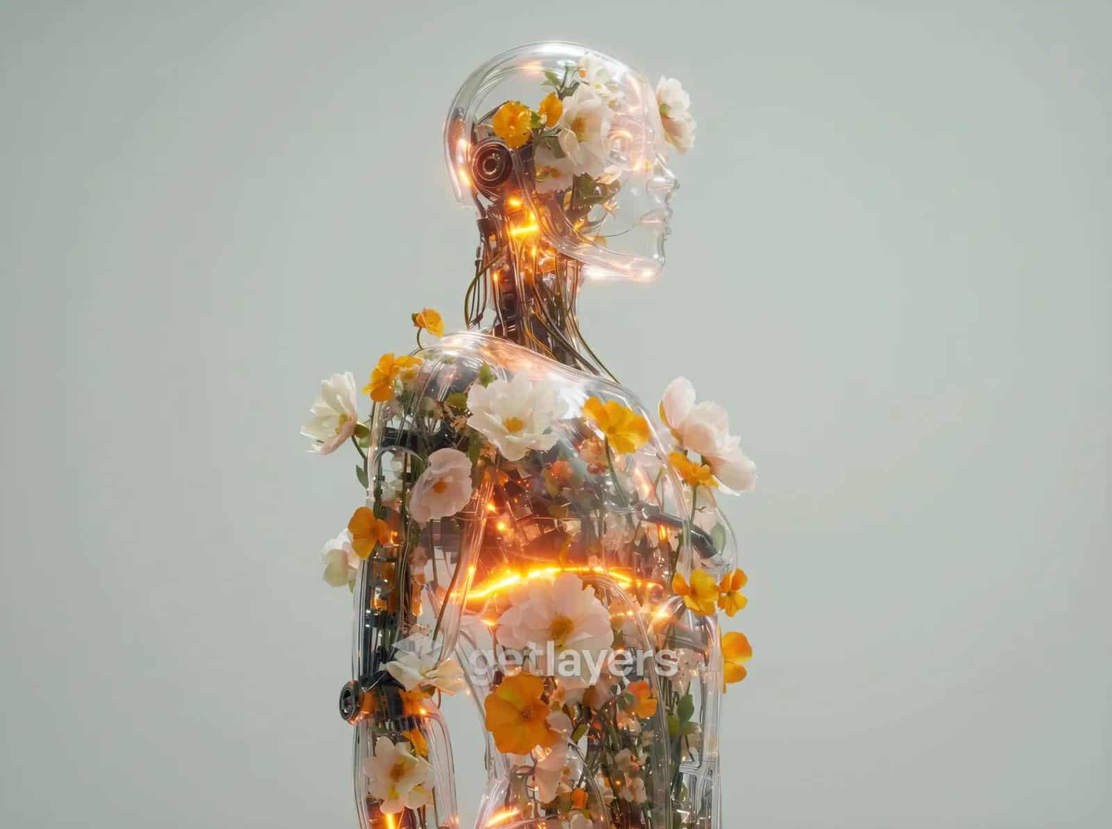 Glowing Flower Mannequin
