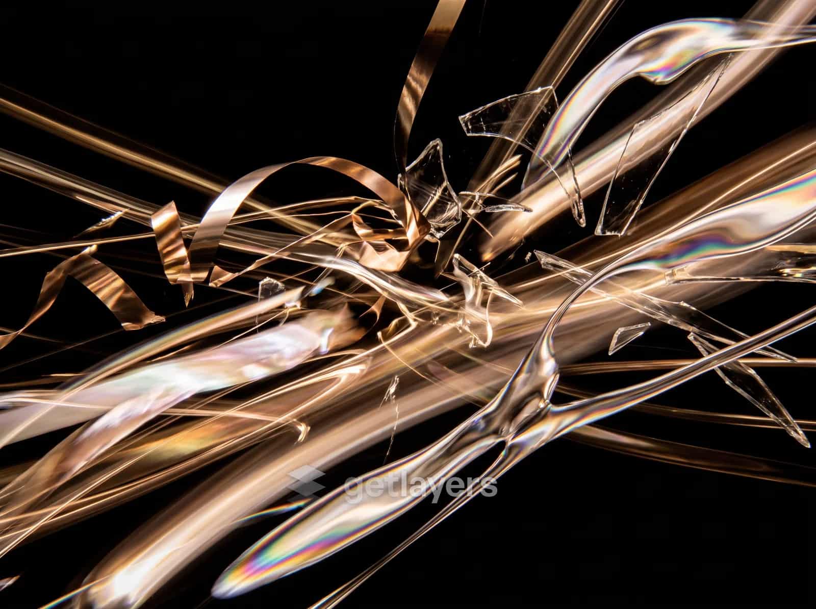 Gold Ribbon Tangle