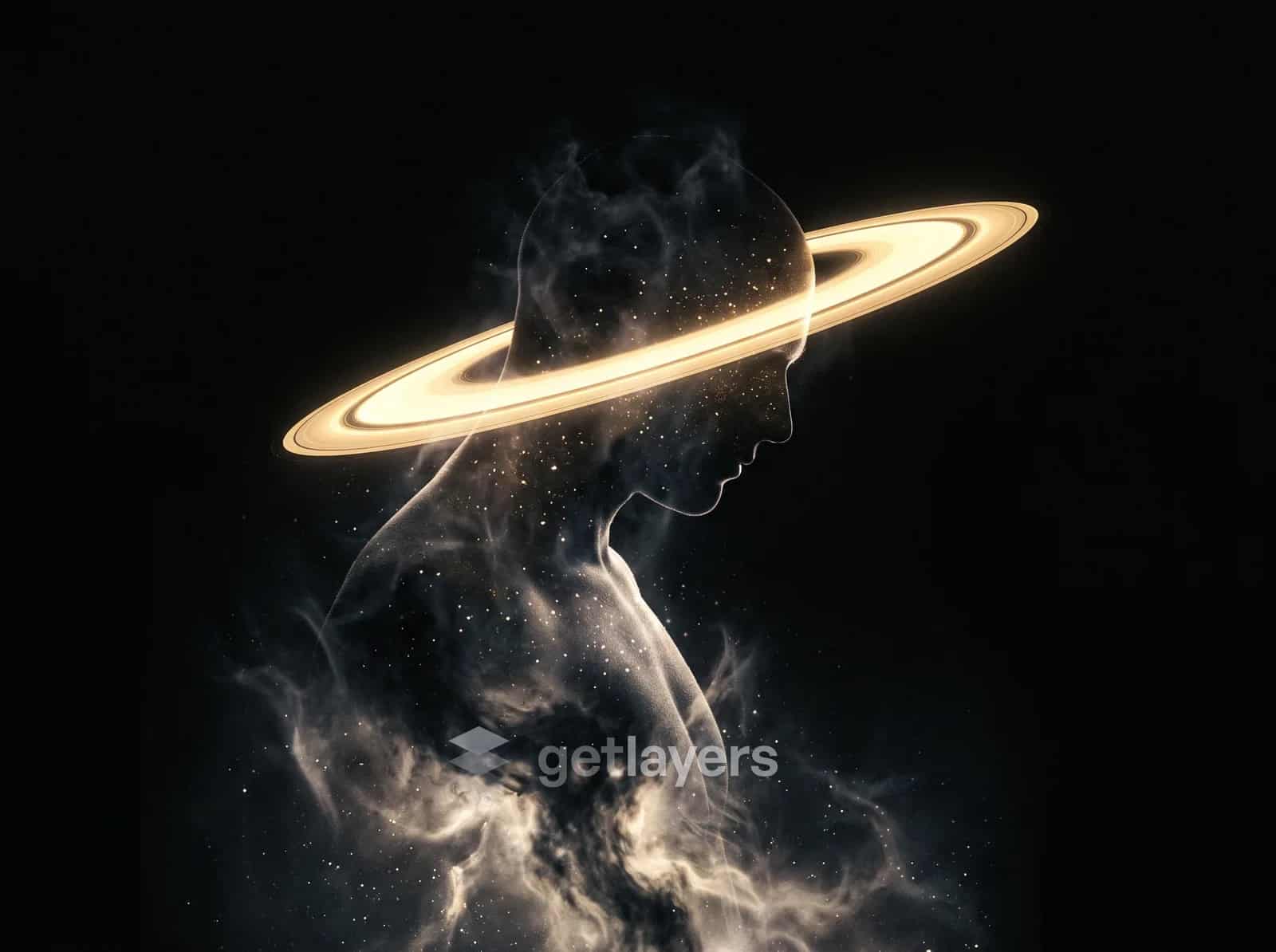 Golden Ring Silhouette