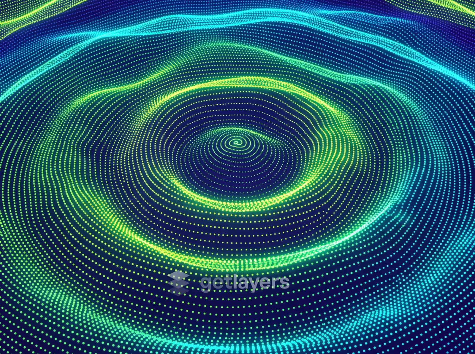 Green Ripple Rings