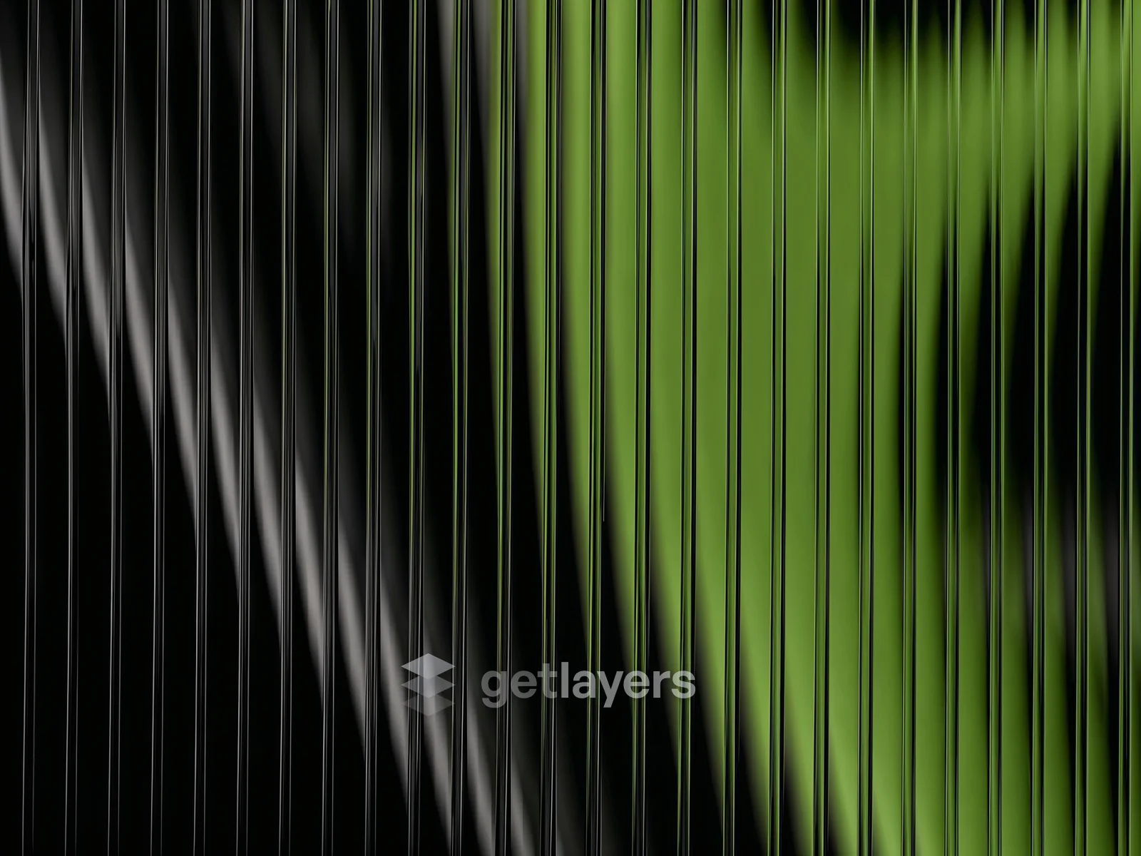 Green Vertical Blinds