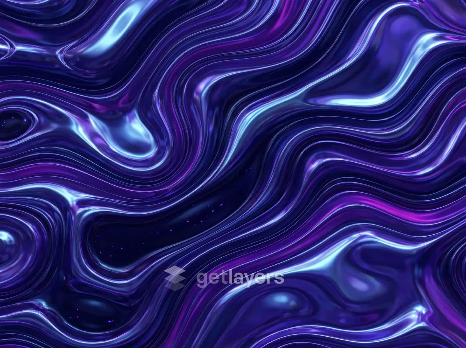 Indigo Glossy Swirls