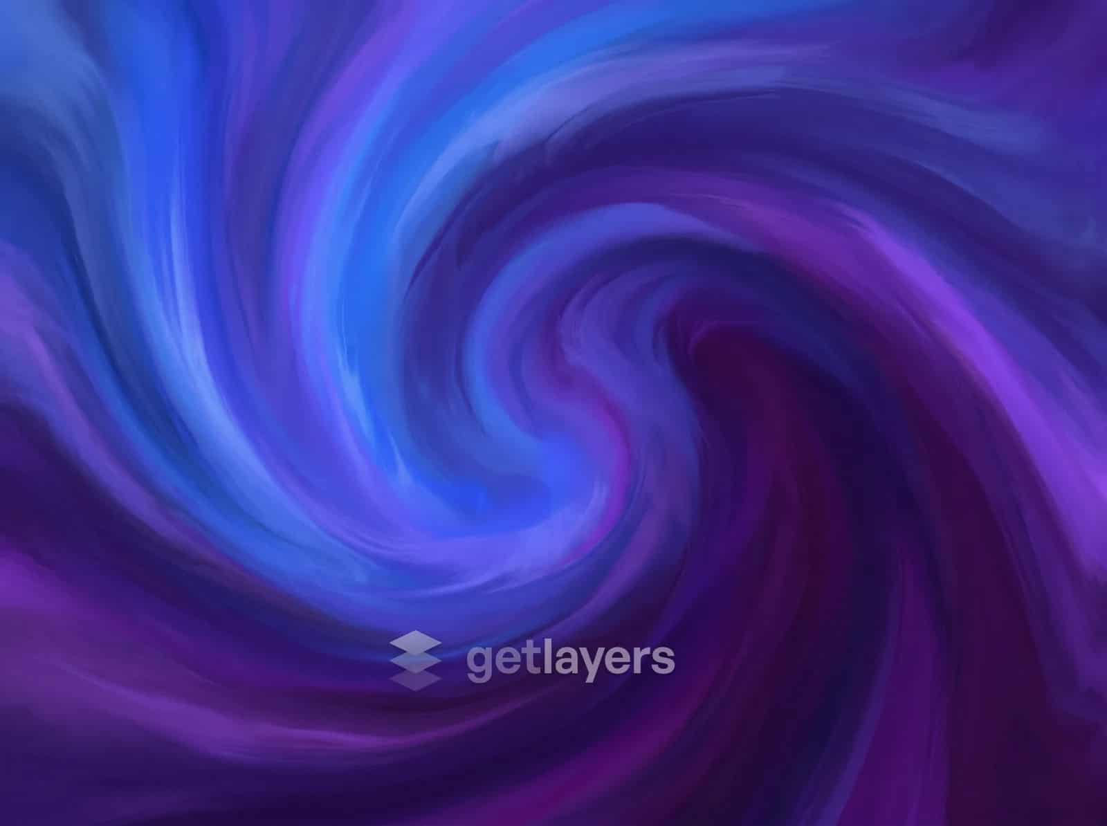Indigo Paint Swirl
