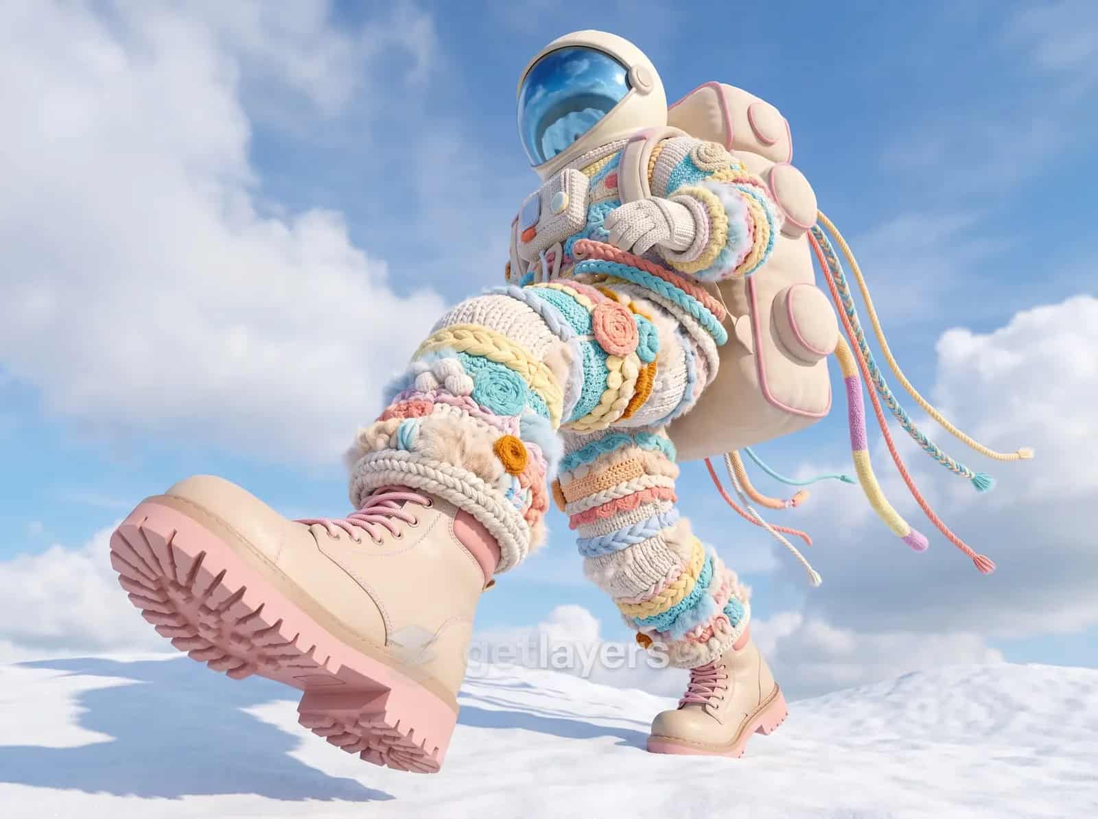 Knitted Astronaut Boots