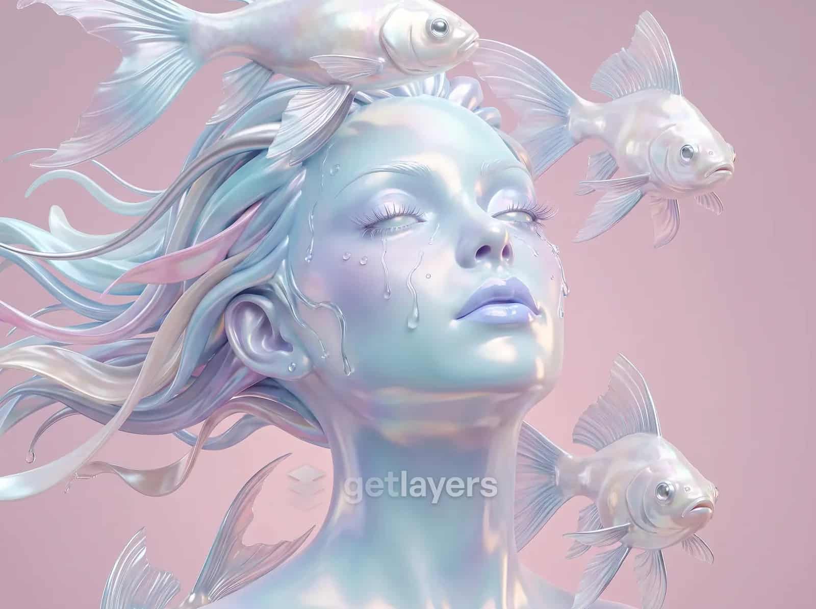 Koi Blue Face