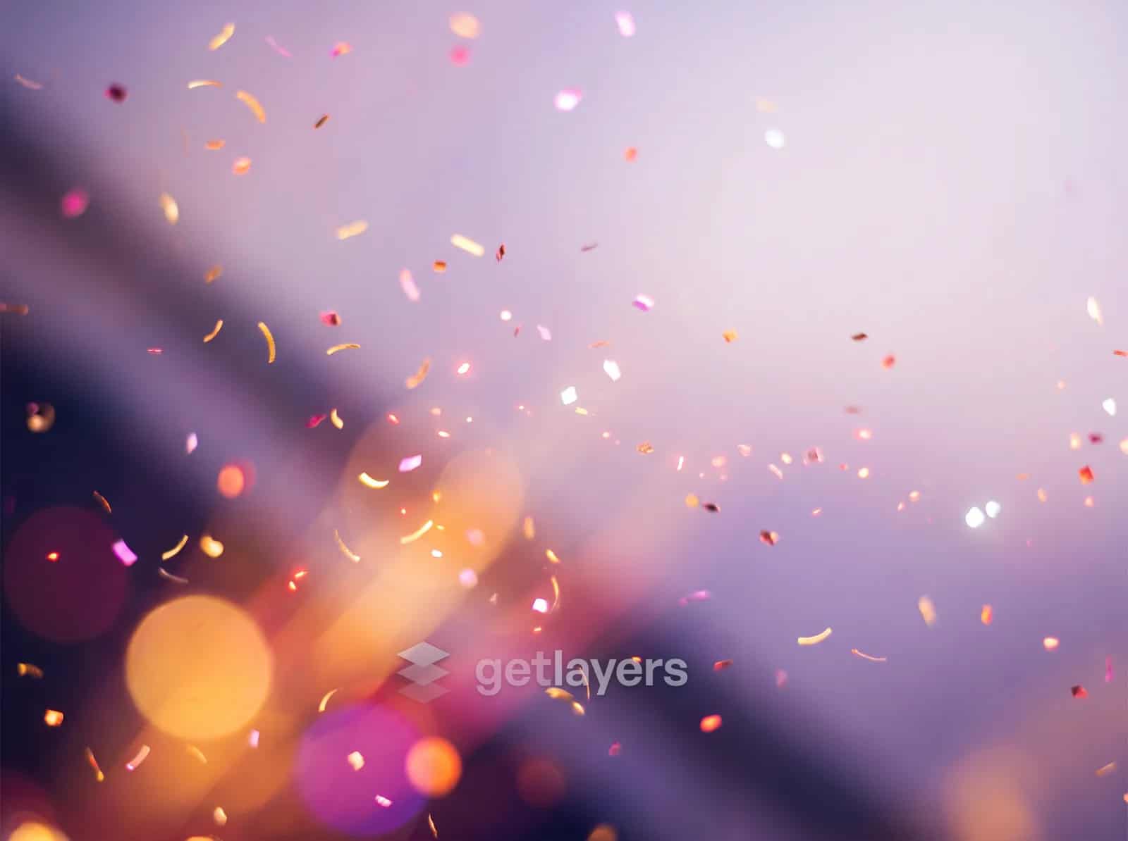 Lilac Confetti Bokeh