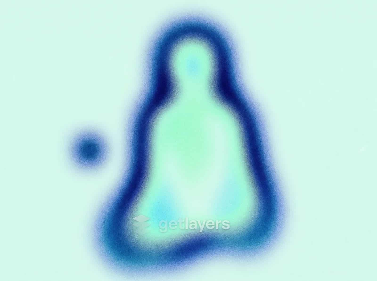 Mint Blob Silhouette