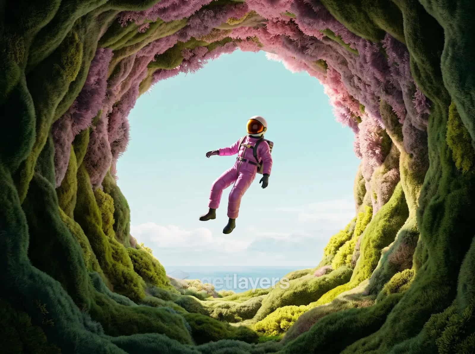 Moss Tunnel Astronaut