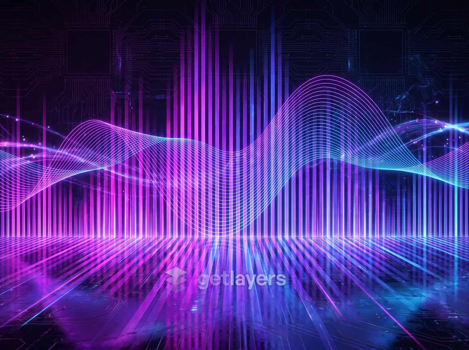 Neon Sound Waves