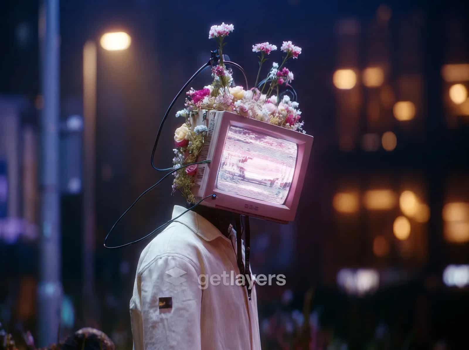 Night Tv Head