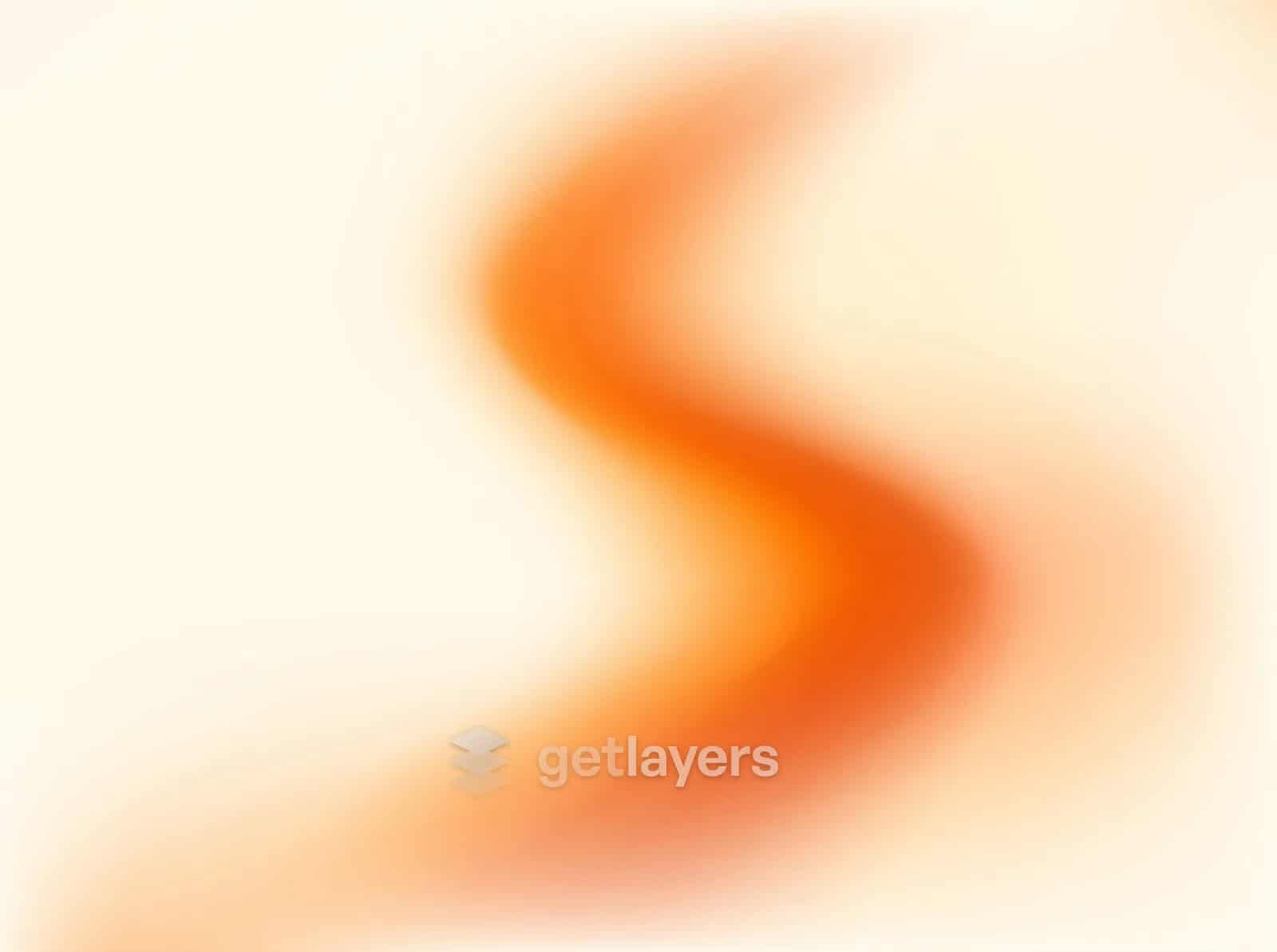 Orange Blur Ribbon