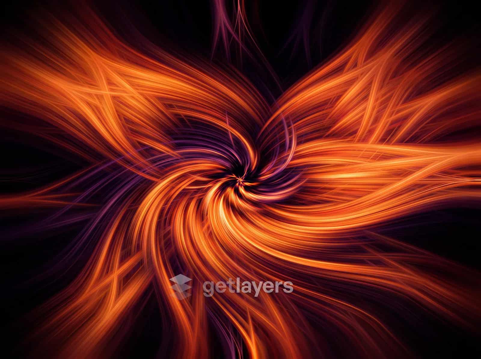 Orange Light Vortex