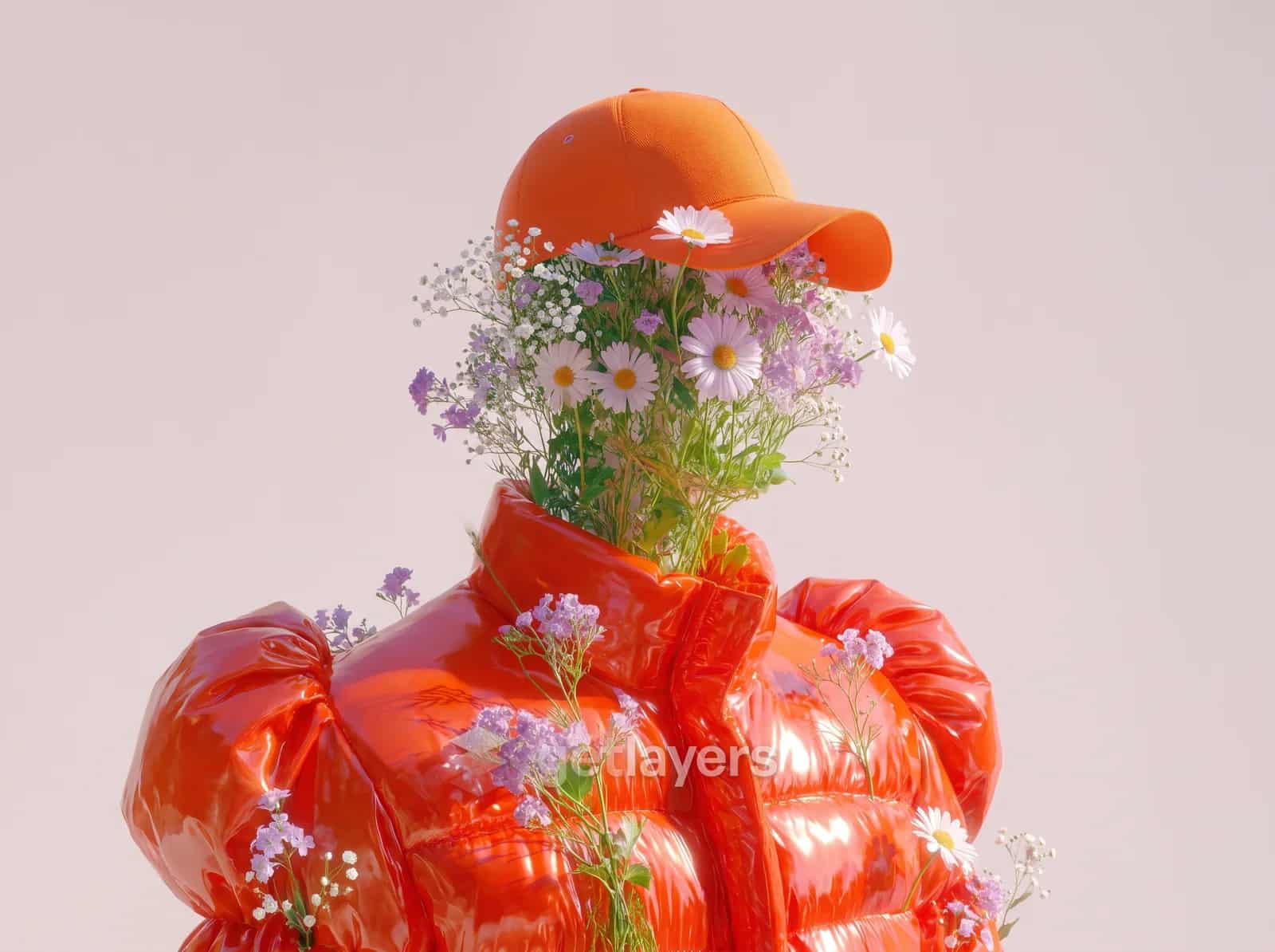Orange Puffer Bouquet