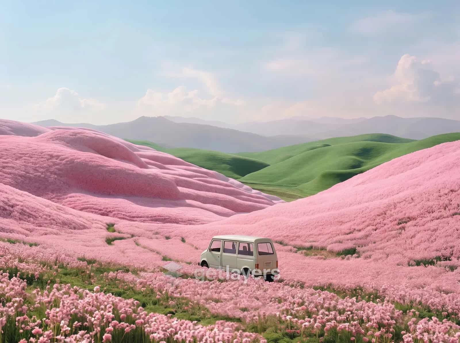 Pink Hills Van