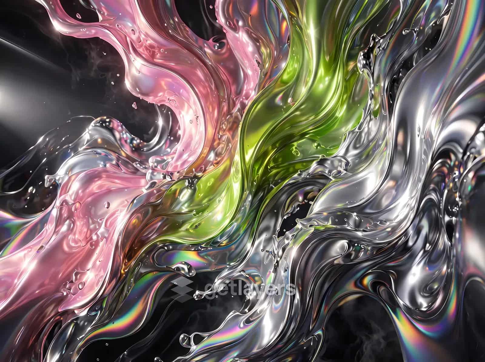 Pink Lime Chrome Splash