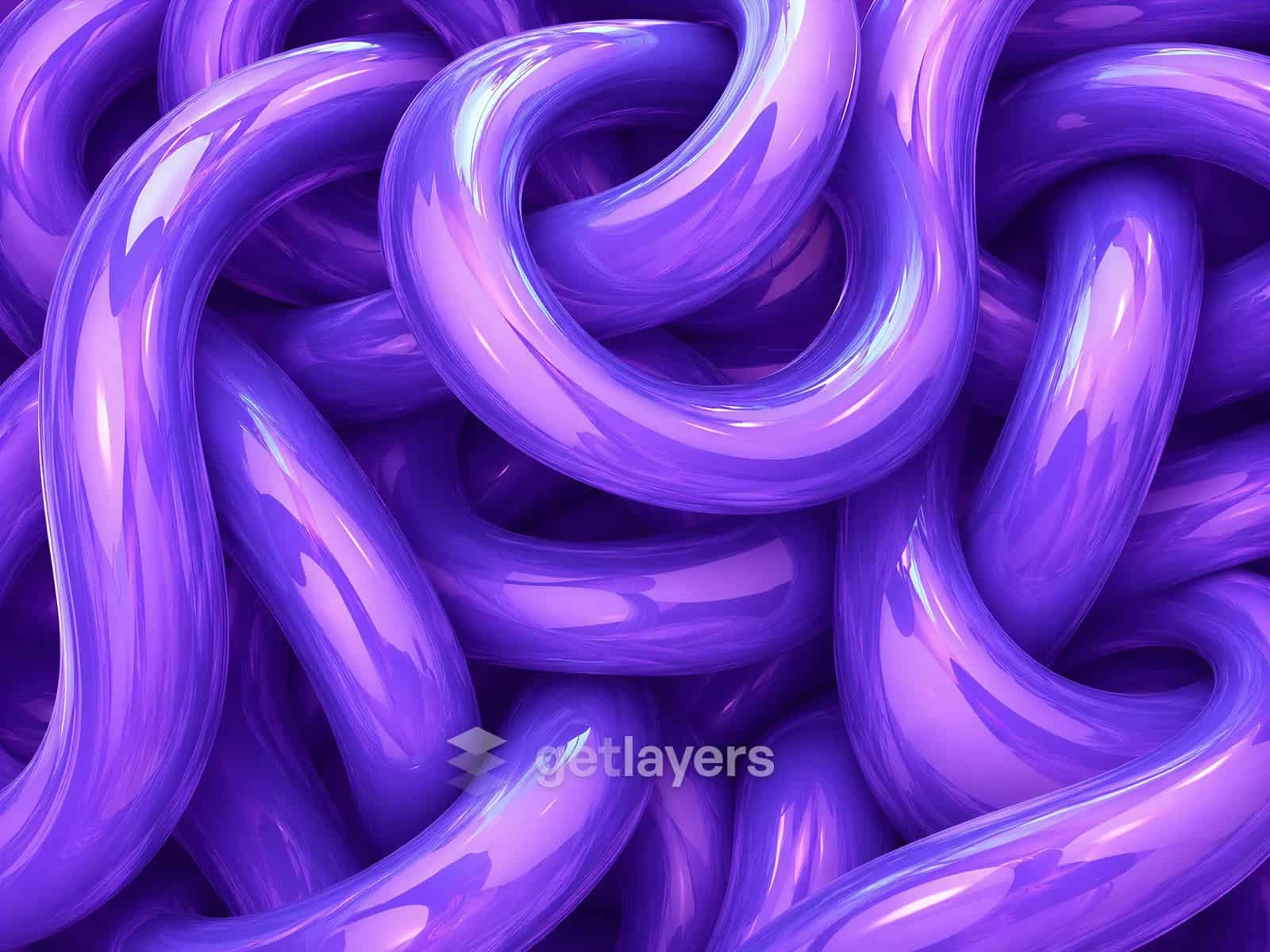 Purple Glossy Coils