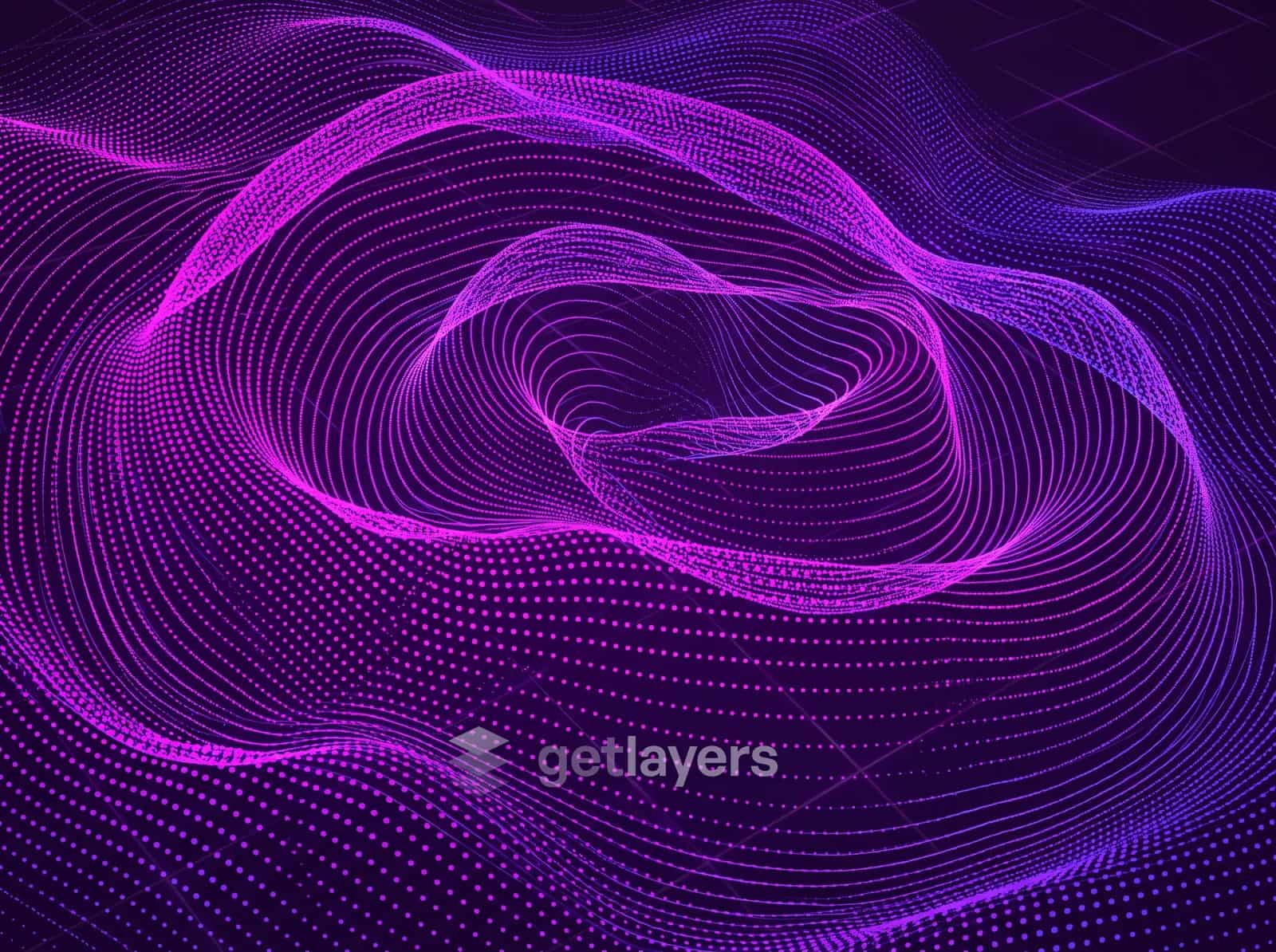 Purple Mesh Waves