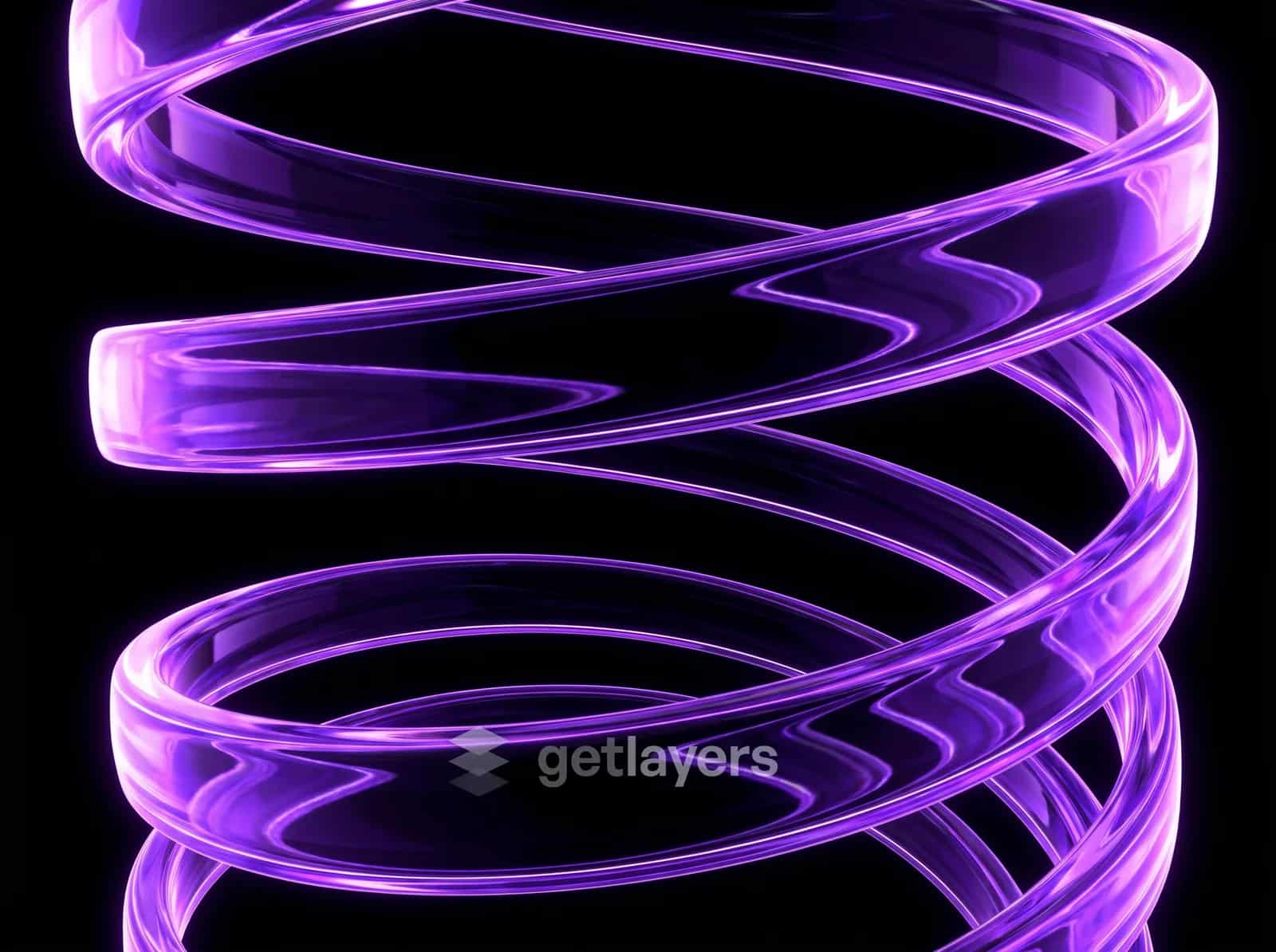 Purple Neon Spiral