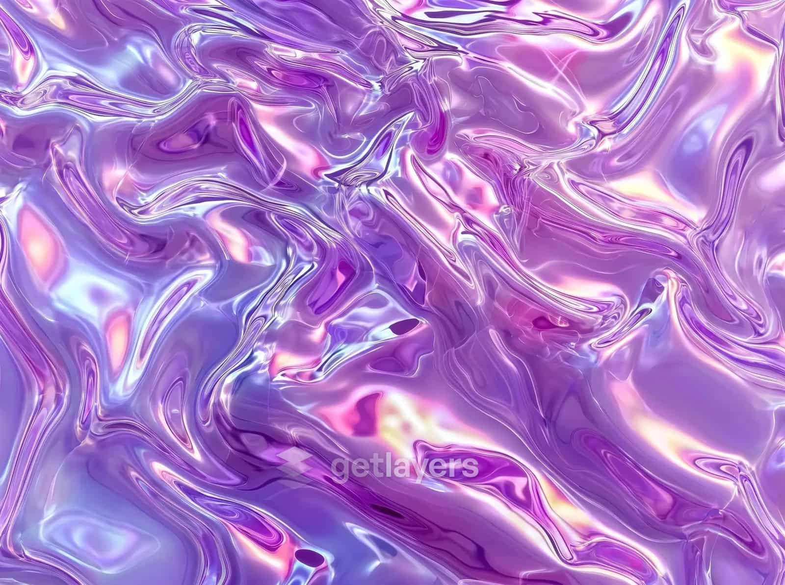 Purple Satin Crumple