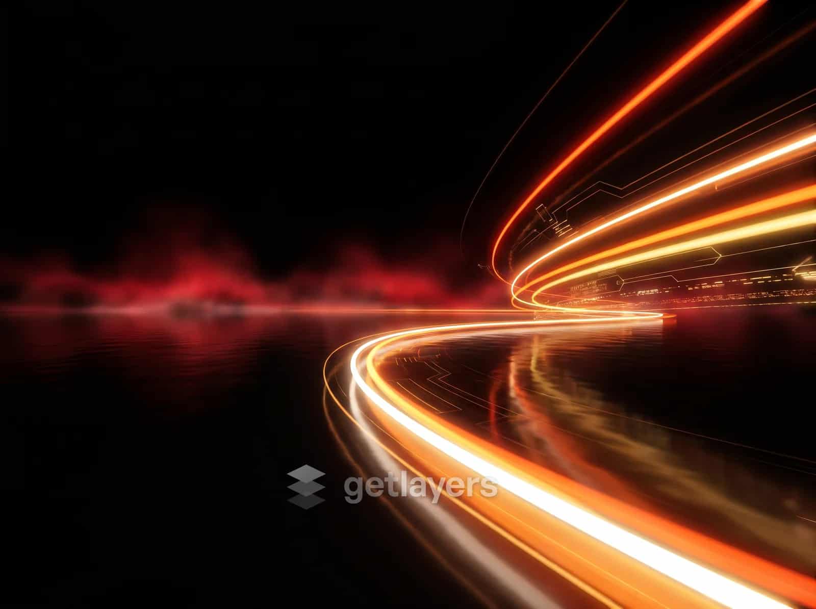Red Neon Trails