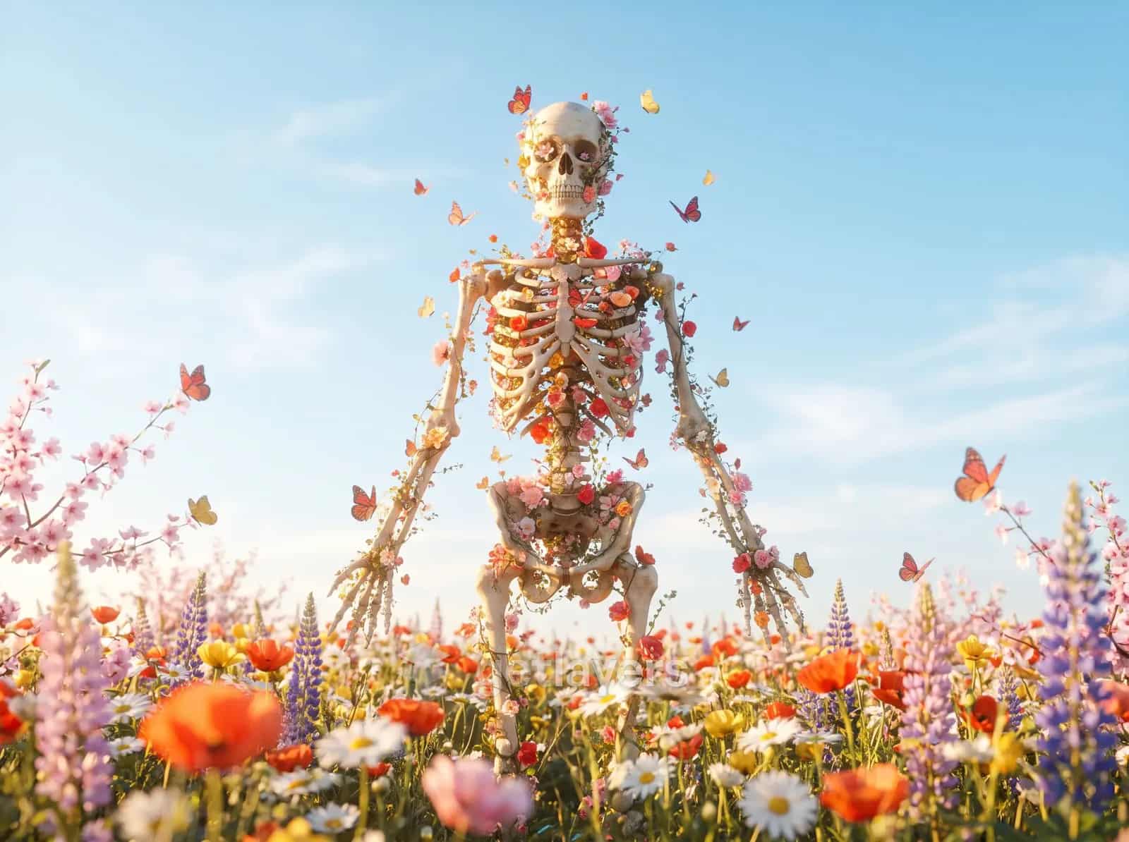 Skeleton Flower Field