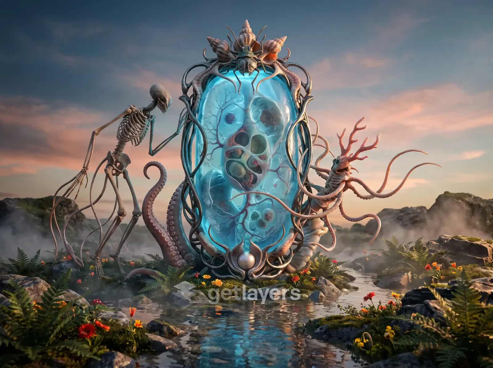 Skeleton Glass Portal