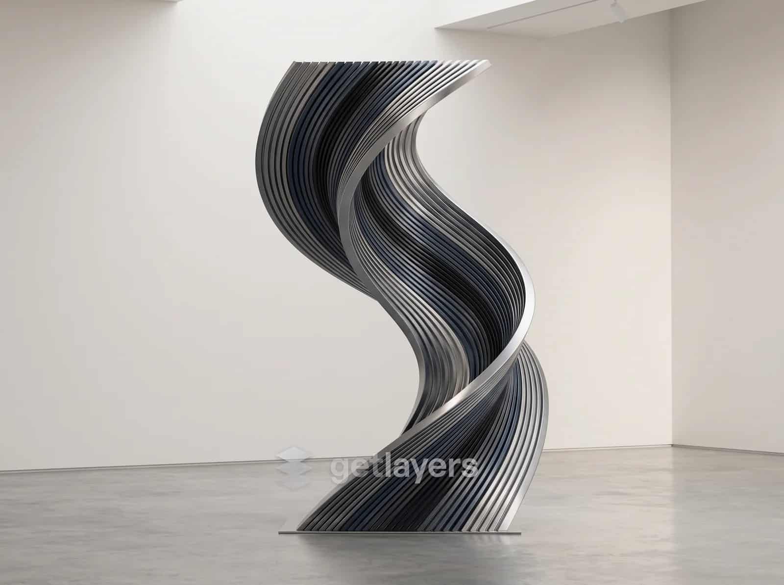 Steel Twist Sculpture
