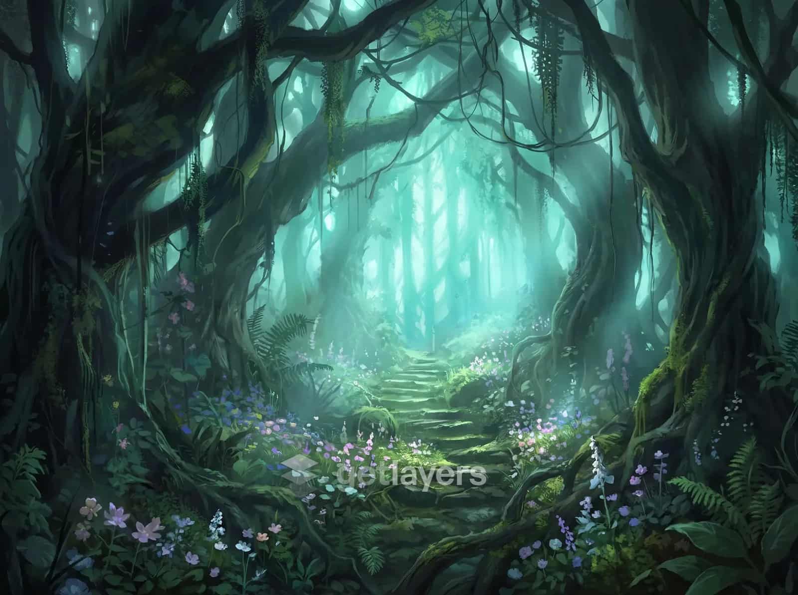Teal Forest Path