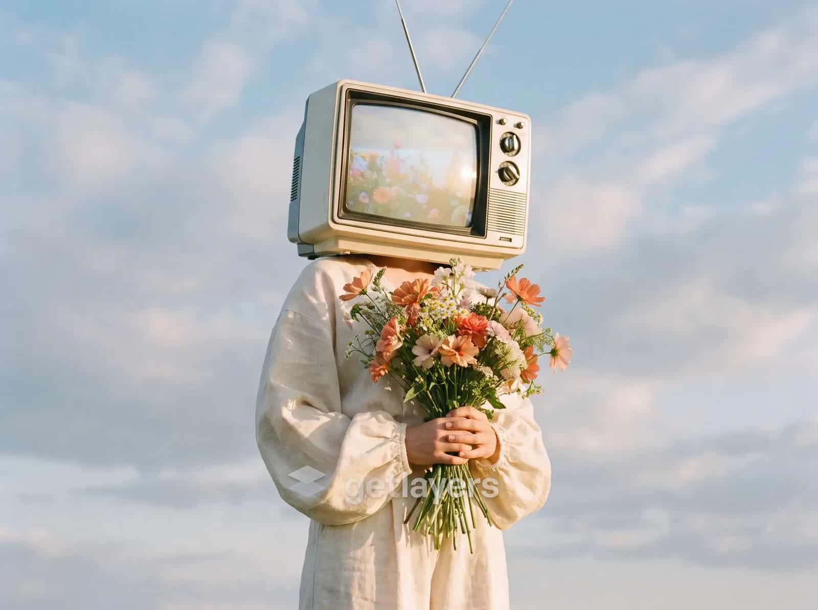 Tv Head Bouquet