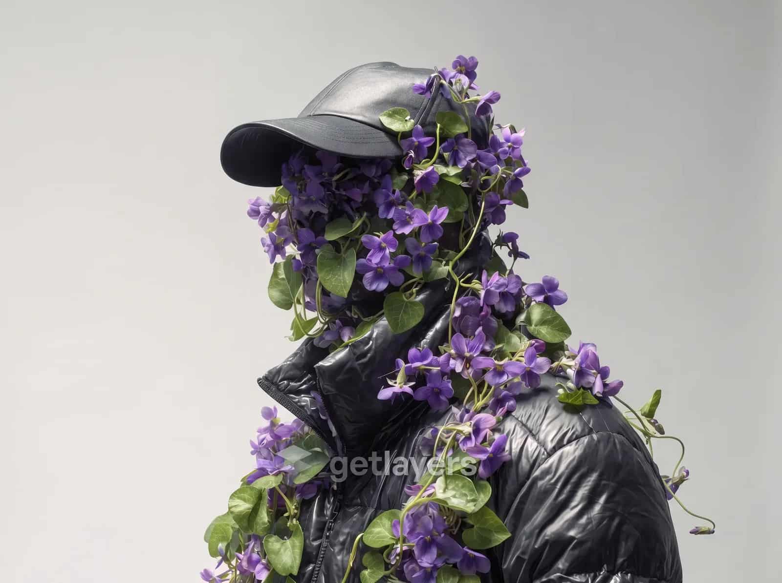 Violet Bloom Cap