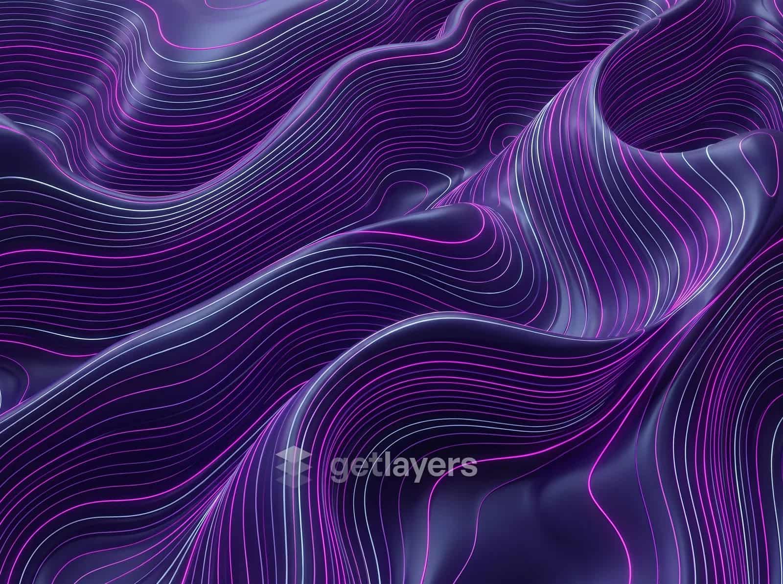 Violet Contour Waves