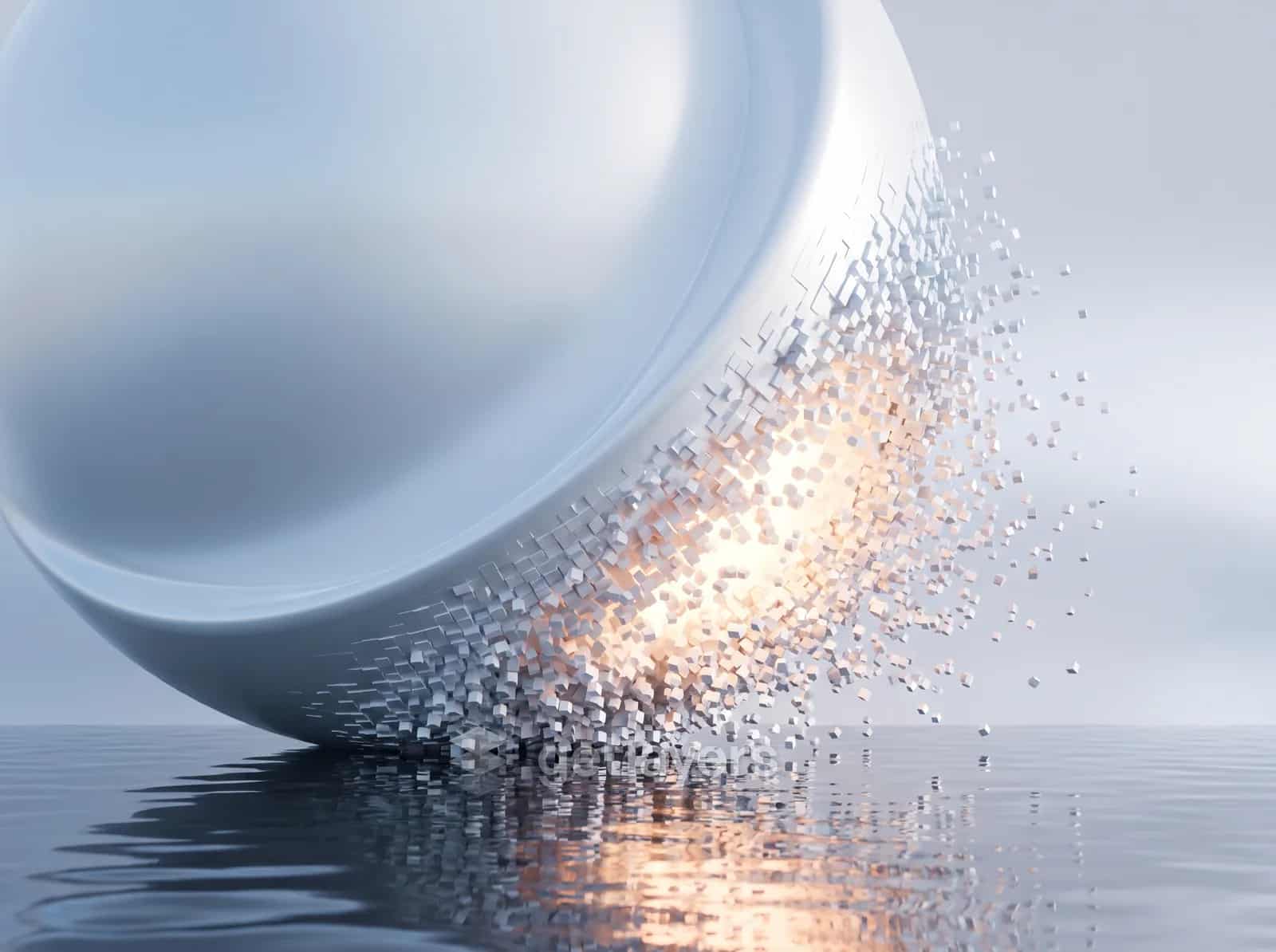White Sphere Particles