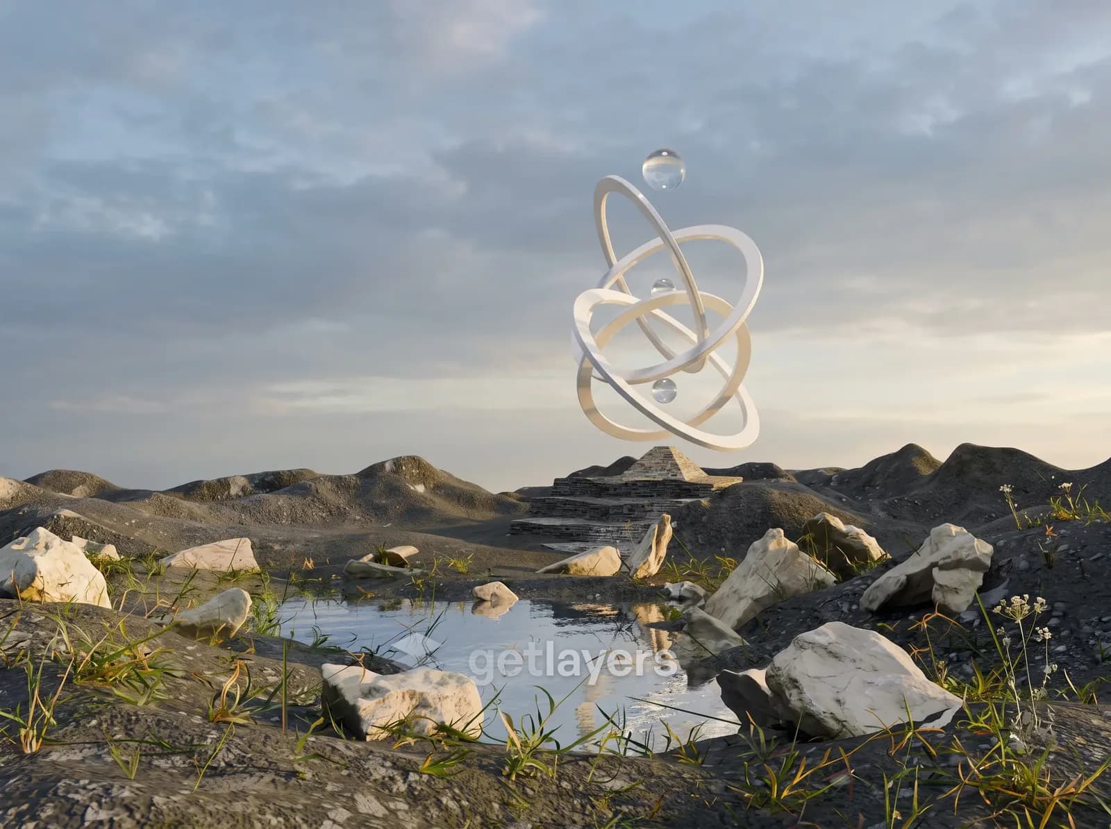 Atom Sculpture Shore